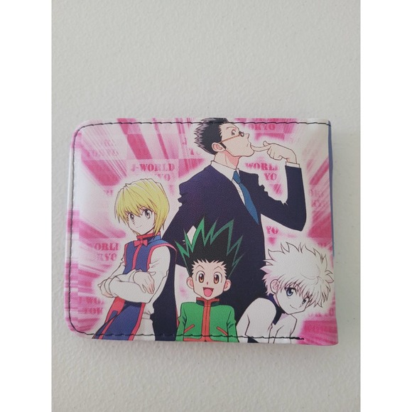 Japanese Anime Hunter X Hunter Characters One Size Leather Purse Green Wallet A - Picture 3 of 3